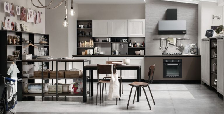 Veneta Cucine: Ri-flex Olmo Antico 798, Marrone Oliva 526