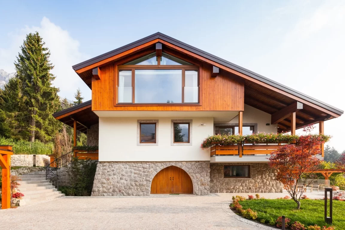 Ristrutturazione e Re-design arredo Villa in Val Seriana - vista Esterno